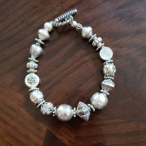 Sterling Bali Chunky Bracelet